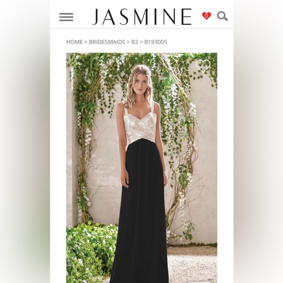 Long Sweetheart Neckline Sequin & Poly Chiffon Dress - Picture 4 of 14